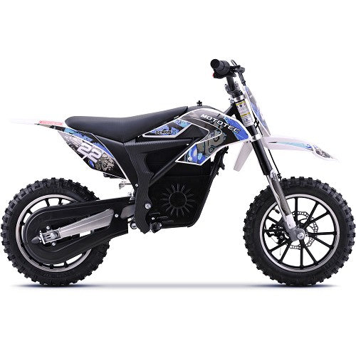 MotoTec 36v 790w Demon Electric Dirt Bike Lithium Blue