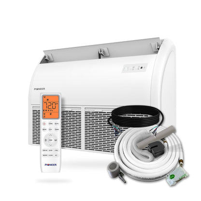 Pioneer Multi Zone 24,000 BTU Quantum Ultra Floor-Ceiling Flex Mount Indoor Section Ductless Mini-Split Wi-Fi Inverter++ Air Conditioner Heat Pump 230V - UT024GLSILCFHG-10S