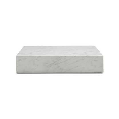 Whiteline Modern Living Cube Rectangle Coffee Table in White Color - CT1667R