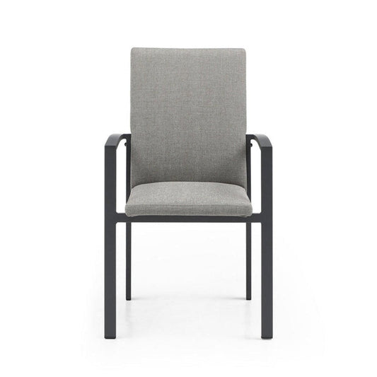 Whiteline Modern Living Doris Outdoor Dining Armchair - DAC1836-GRY