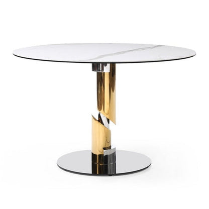 Whiteline Modern Living Gloria Round Dining Table - DT1935