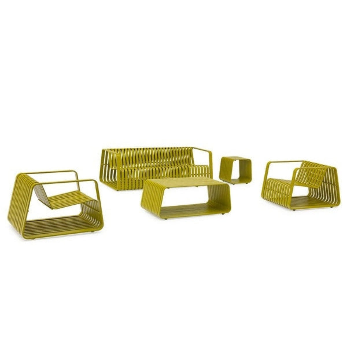 Whiteline Modern Living Ocean Indoor/Outdoor Sofa in Olive Green Color - SO1925-GRN